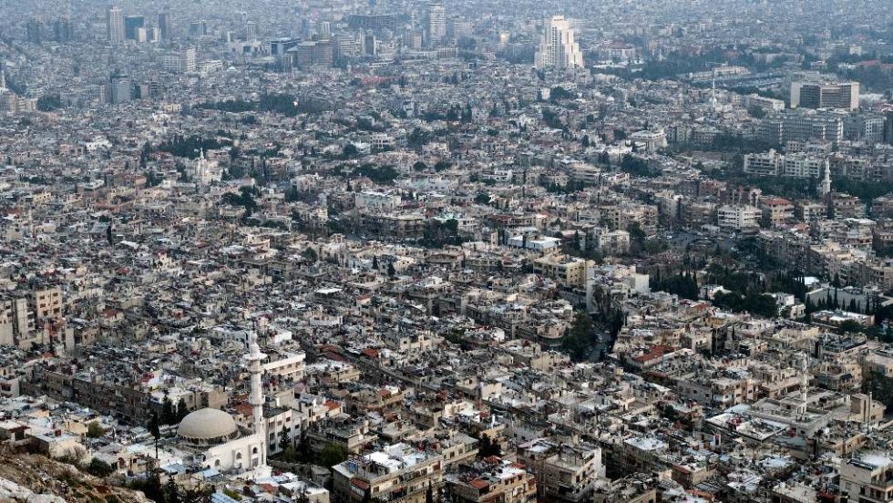 Αποψη της Δαμασκού μετά την πτώση του καθεστώτος Ασαντ