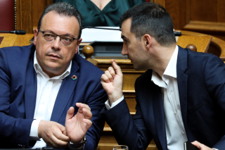 ο Σωκράτης Φάμελλος και ο Αλέξης Χαρίτσης