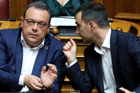 ο Σωκράτης Φάμελλος και ο Αλέξης Χαρίτσης