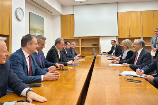 συνάντηση Σ. Φάμελλου με την Ελληνική Ένωση Τραπεζών