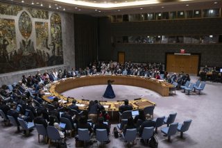 Γενική άποψη από συνεδρίαση του Συμβουλίου Ασφαλείας του ΟΗΕ