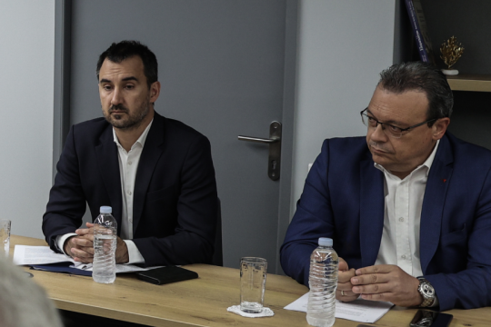 ο Σωκράτης Φάμελλος και ο Αλέξης Χαρίτσης