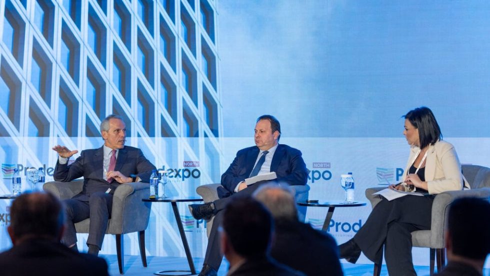 Από αριστερά: Δημήτρης Ανδριόπουλος, Παναγιώτης Σταμπουλίδης, Μαρία Σαμολαδά (δημοσιογράφος)
