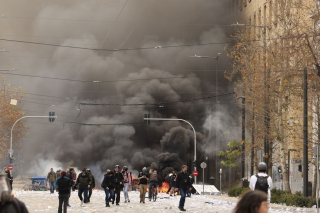 Επεισόδια μετά το συλλαλητήριο για την επέτειο του εγκλήματος των Τεμπών