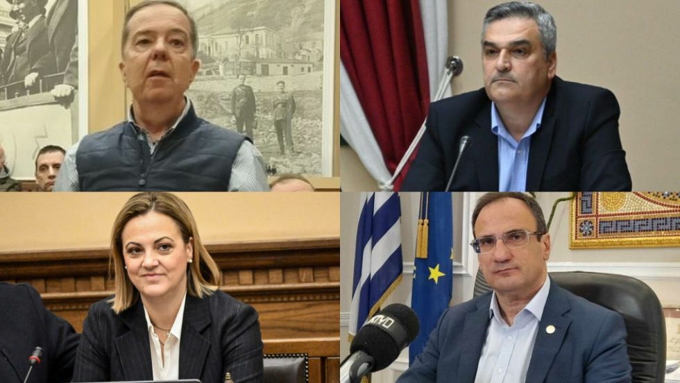 Επάνω αριστερά Ο επιχειρηματίας Απόστολος Αποστολίδης και δεξιά ο δήμαρχος Εμμανουήλ Παππά, Δ. Νότας. Κάτω, η δήμαρχος Σερρών Βαρβάρα Μητλιάγκα και ο πρώην δήμαρχος Σερρών Αλ. Χρυσάφης