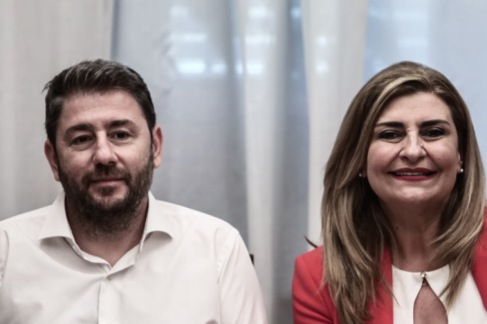 ο Νίκος Ανδρουλάκης και η Ευαγγελία Λιακούλη