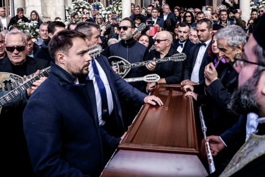 κηδεία Μανώλη Λιδάκη