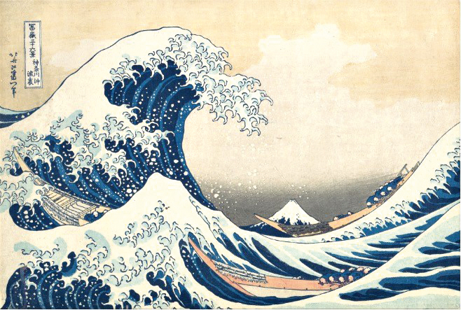 Hokusai, «Το Μεγάλο Κύμα», 1831