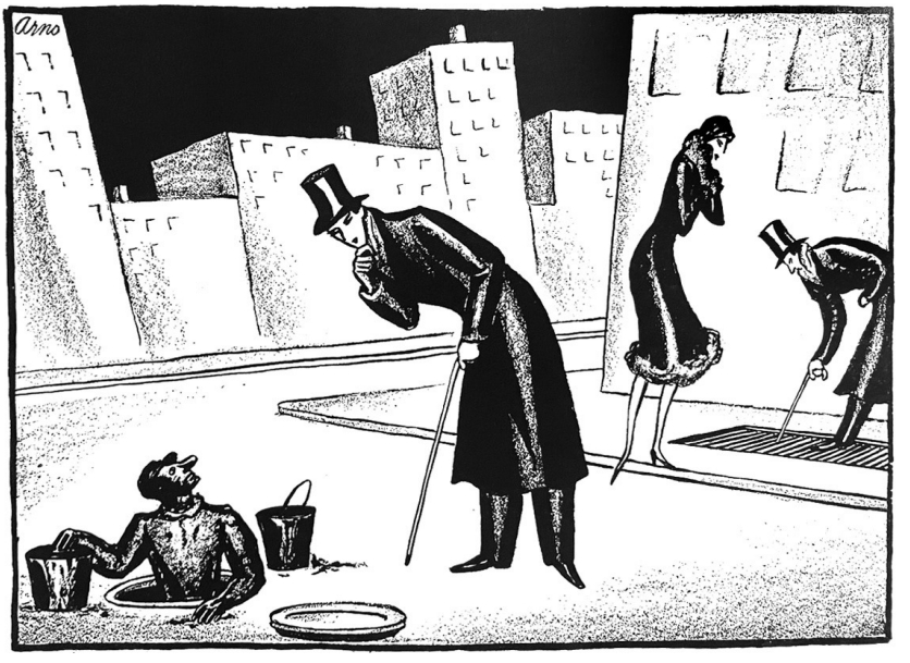 Peter Arno, 1925. «Εεεμ... δεν έτυχε να βρεις ένα απόλυτα εκθαμβωτικό κραγιόν εκεί κάτω ε;»  ​