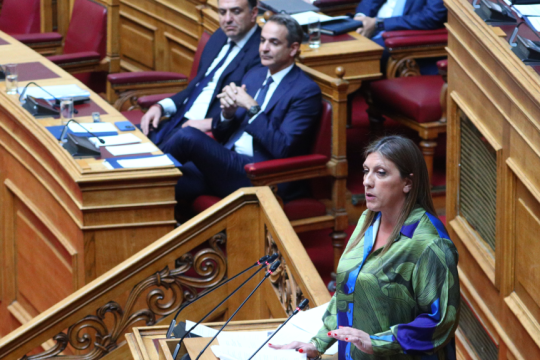 ο Κυριάκος Μητσοτάκης και η Ζωή Κωνσταντοπούλου