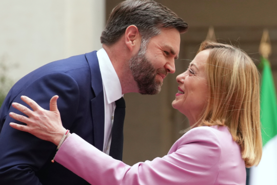 η Τζόρτζια Μελόνι και ο Τζέι Ντι Βανς