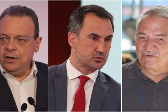 Σωκράτης Φάμελλος | Αλέξης Χαρίτσης  |Νίκος Μπίστης