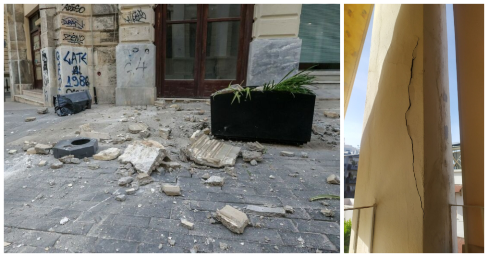 Ζημιές από ισχυρό σεισμό στην Κρήτη