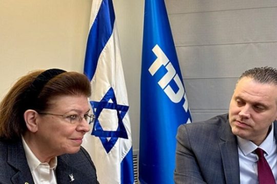 Η Λίνα Μενδώνη στο Ισραήλ με τον ομόλογό της, τον περασμένο Μάρτιο