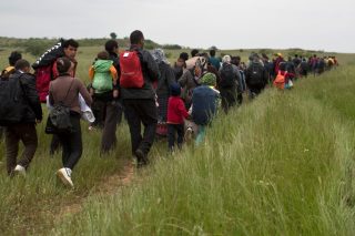 Πρόσφυγες κοντά στα σύνορα με την Βόρεια Μακεδονία- 2016