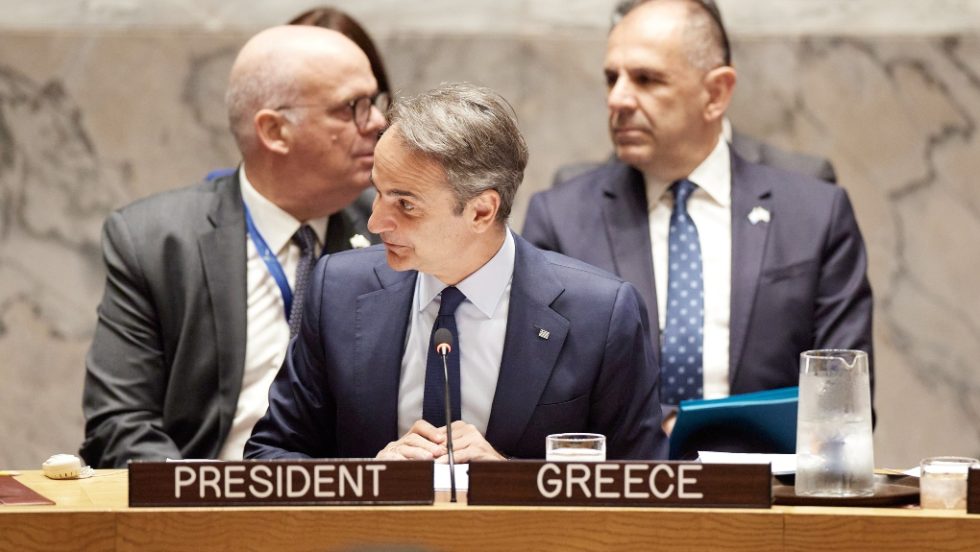 Κυριάκος Μητσοτάκης- Γιώργος Γεραπετρίτης στο Συμβούλιο Ασφαλείς του ΟΗΕ
