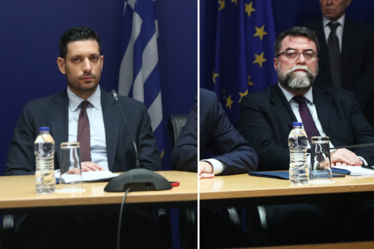 ο Βασίλης Οικονόμου και ο Κωνσταντίνος Κυρανάκης