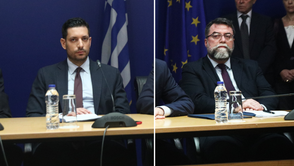 ο Βασίλης Οικονόμου και ο Κωνσταντίνος Κυρανάκης