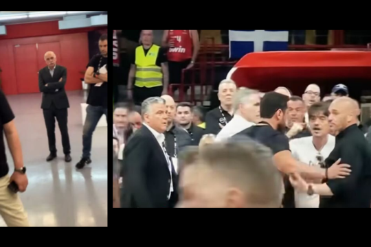 Μια εισαγγελέας και τουλάχιστον τρεις ανώτατοι αστυνομικοί, μεταξύ των οποίων και ο ΓΑΔΑρχης, παρακολουθούν σχεδόν αμέτοχοι τον Δημήτρη Γιαννακόπουλο να βρίζει χυδαία