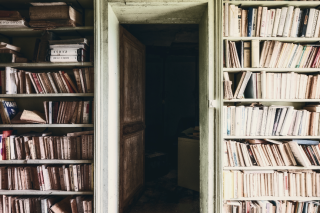 Room with books