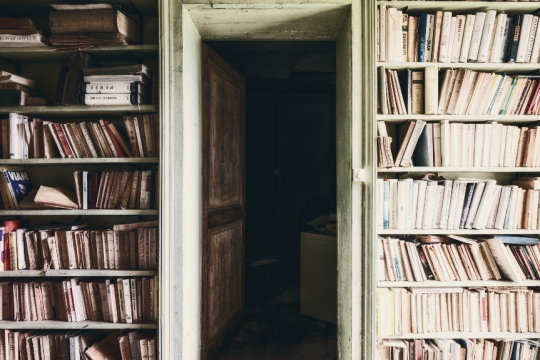 Room with books