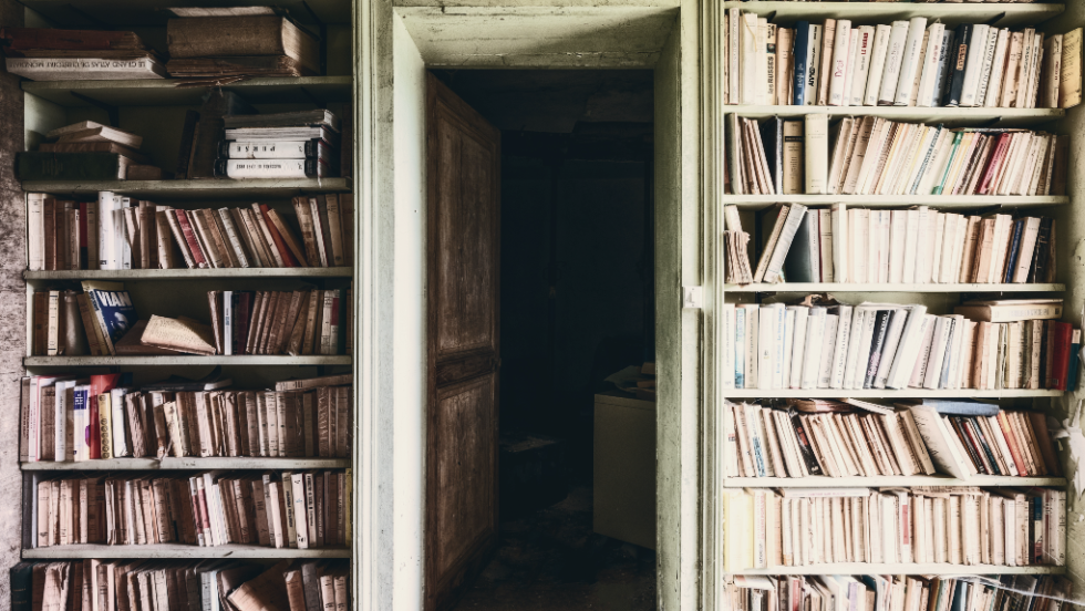 Room with books