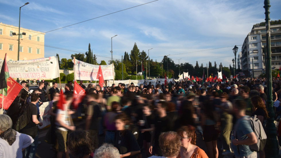 διαδήλωση για την Παλαιστίνη