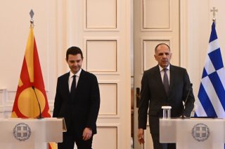 Συνάντηση του Γιώργου Γεραπετρίτη με τον Βορειομακεδόνα ομολόγο του, Timcho Mucunski