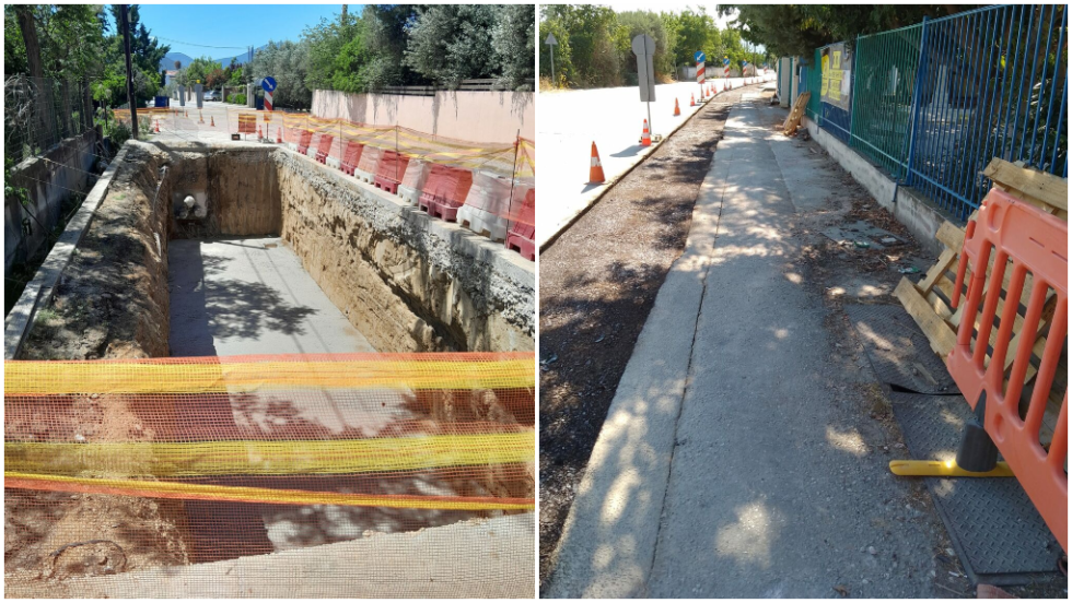 Τα καλώδια υπερυψηλής τάσης δίπλα στο προαύλιο του σχολείου