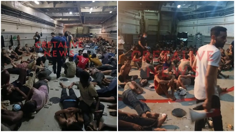 Φωτογραφίες σοκ από την απάνθρωπη μεταχείριση των μεταναστών όπως μεταδόθηκαν απο το Creta live news