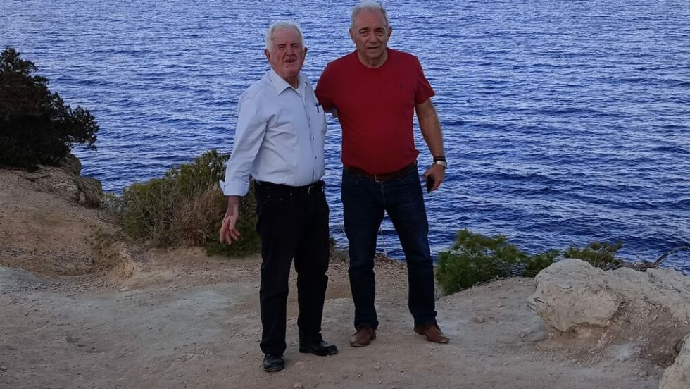 Ο δήμαρχος Αγκιστρίου, Δημήτρης Αναστασίου, με τον πρόεδρο του ΟΑΣΠ, Ευθύμη Λέκκα, κατά την περυσινή επίσκεψή του στο Αγκίστρι