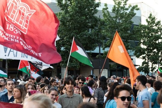 Νόβι Σαντ- διαδηλώσεις για το δυστυχημα στον σιδηροδρομικό σταθμό