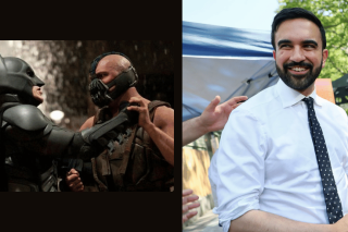 Αριστερά: «Ο σκοτεινός ιππότης: Η επιστροφή» Δεξιά: Ζόραν Μαμντάνι
