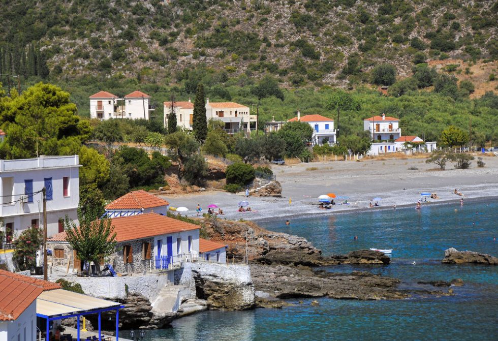 Ενα μικρό τμήμα της ακρογιαλιάς Αμμος