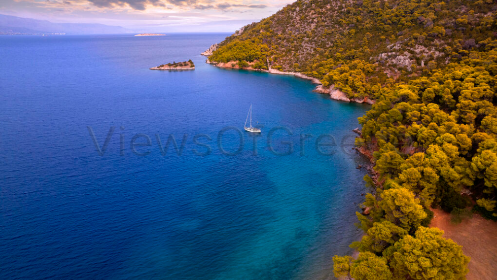Σούρουπο στην ακτή της Σιδερώνας