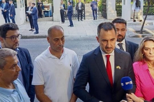 Ο Αλέξης Χαρίτσης στο Προεδρικό Μέγαρο