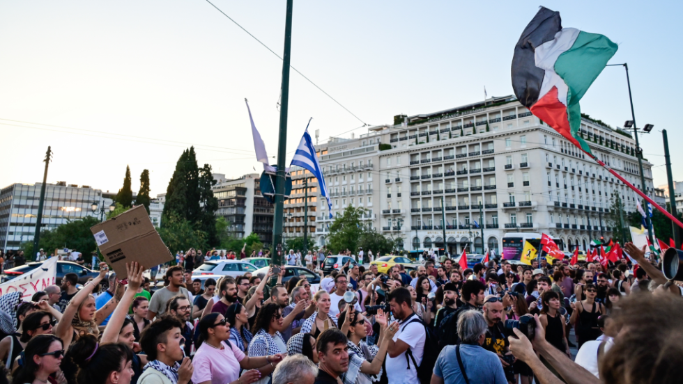 διαδήλωση για την Παλαιστίνη