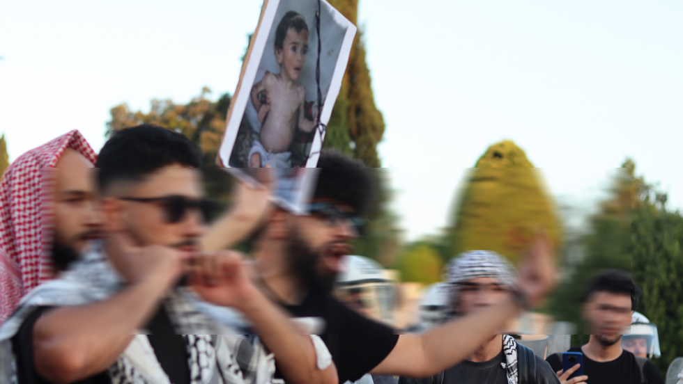 διαδήλωση για την Παλαιστίνη
