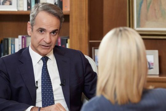 Ο Πρωθυπουργός Κυριάκος Μητσοτάκης στον ΣΚΑΪ