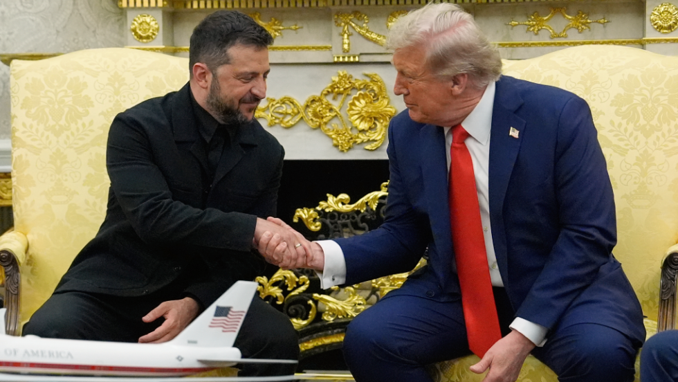 ο Ντόναλντ Τραμπ και ο Βολοντίμιρ Ζελένσκι