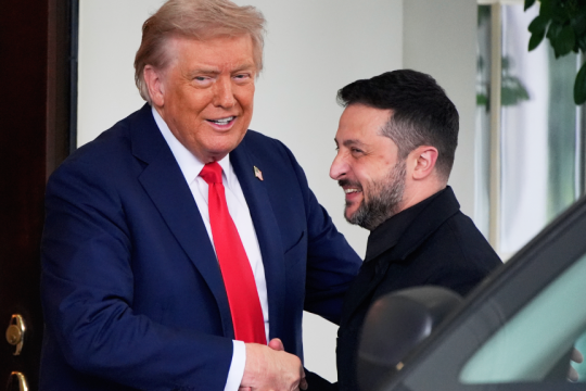 ο Ντόναλντ Τραμπ και ο Βολοντίμιρ Ζελένσκι