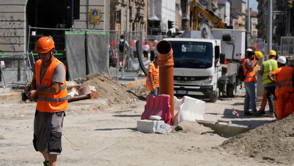 εργάτες ζέστη
