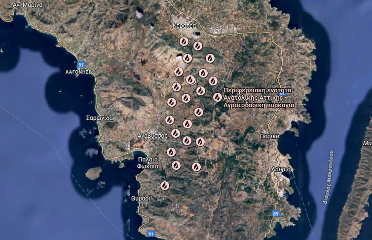 φωτιά στην Κερατέα