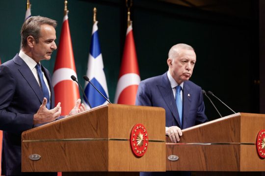 Από παλαιότερη συνάντηση Μητσοτάκη - Ερντογάν στην Αγκυρα