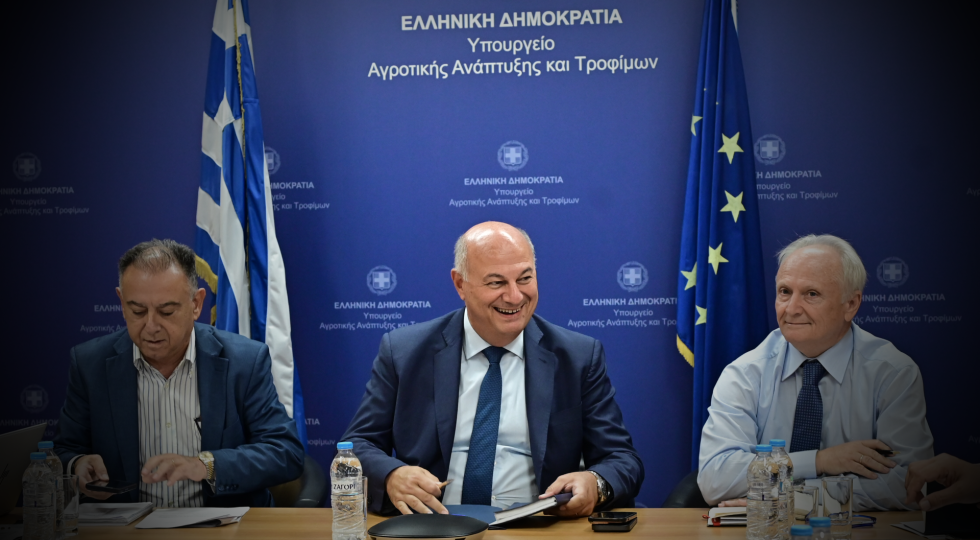 Ο υπουργός Αγροτικής Ανάπτυξης και Τροφίμων Κώστας Τσιάρας