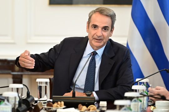 Ο πρωθυπουργός Κυρ. Μητσοτάκης στο υπουργικό συμβούλιο της περασμένης Παρασκευής