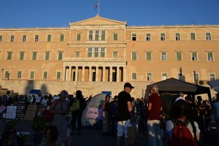 Εκδηλώσεις αλληλεγγύης στο Σύνταγμα, προς τον απεργό πείνας Πάνο Ρούτσι