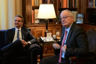 Συνάντηση Κυριάκου Μητσοτάκη Κωνσταντίνου Τασούλα