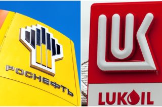 Οι δύο ρωσικοί πετρελαϊκοί κολοσσοί Rosneft και Lukoil αντιπροσωπεύουν περισσότερο από το 5% της παγκόσμιας παραγωγής πετρελαίου