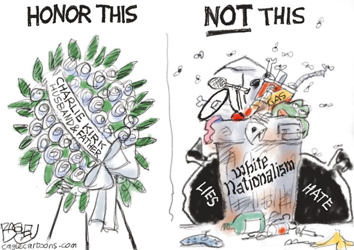 Pat Bagley («The Salt Lake Tribune», 16.9.2025)